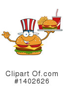 Cheeseburger Mascot Clipart #1402626 by Hit Toon