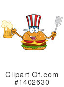 Cheeseburger Mascot Clipart #1402630 by Hit Toon