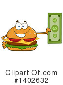 Cheeseburger Mascot Clipart #1402632 by Hit Toon