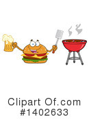Cheeseburger Mascot Clipart #1402633 by Hit Toon