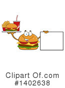 Cheeseburger Mascot Clipart #1402638 by Hit Toon