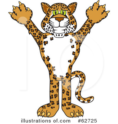 Leopard Clipart #62725 by Mascot Junction