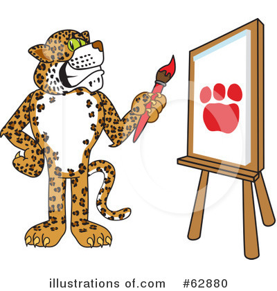 Cheetah Character Clipart #62880 by Mascot Junction