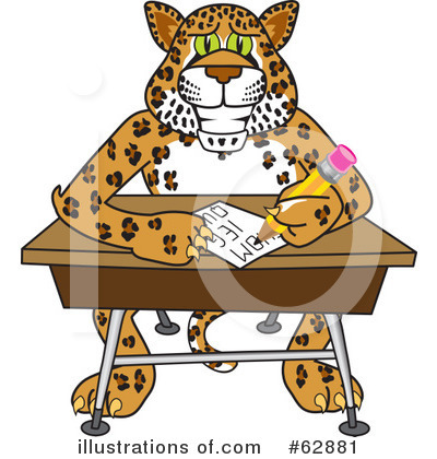 Cheetah Character Clipart #62881 by Mascot Junction