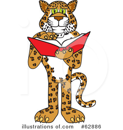 Leopard Character Clipart #62886 by Mascot Junction