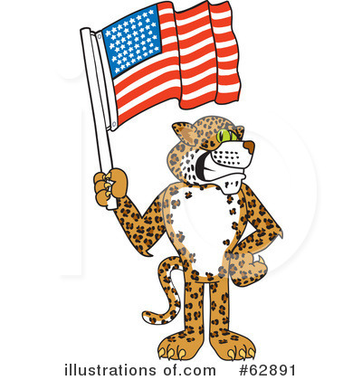 Leopard Character Clipart #62891 by Mascot Junction