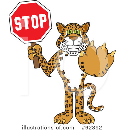 Cheetah Character Clipart #62892 by Mascot Junction