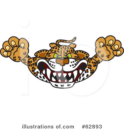 Leopard Character Clipart #62893 by Mascot Junction