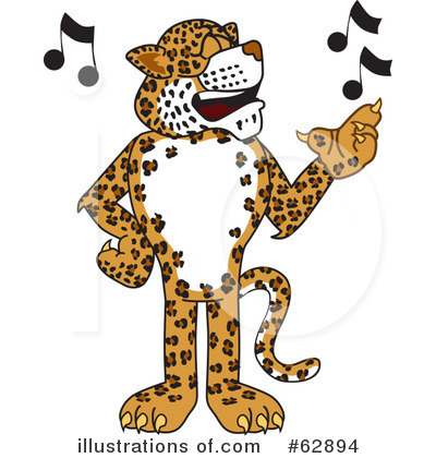 Cheetah Character Clipart #62894 by Mascot Junction