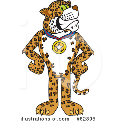 Cheetah Character Clipart #62895 by Mascot Junction