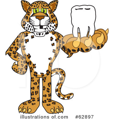 Cheetah Character Clipart #62897 by Mascot Junction