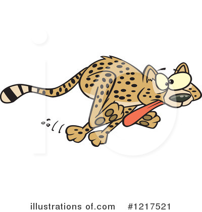 Royalty-Free (RF) Cheetah Clipart Illustration by toonaday - Stock Sample #1217521