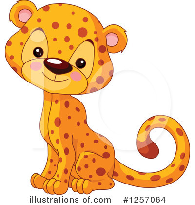 Royalty-Free (RF) Cheetah Clipart Illustration by Pushkin - Stock Sample #1257064