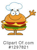 Chef Cheeseburger Clipart #1297821 by Hit Toon