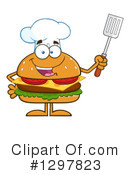 Chef Cheeseburger Clipart #1297823 by Hit Toon