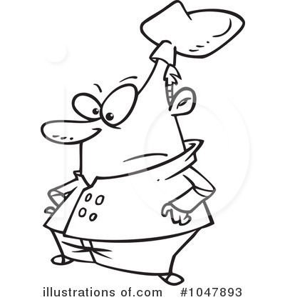 Royalty-Free (RF) Chef Clipart Illustration by toonaday - Stock Sample #1047893