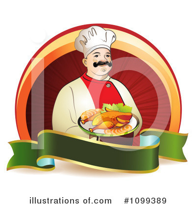 Royalty-Free (RF) Chef Clipart Illustration by merlinul - Stock Sample #1099389