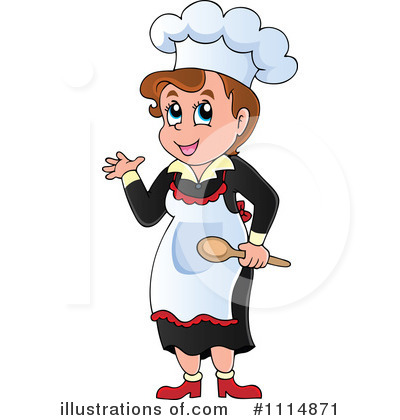 Royalty-Free (RF) Chef Clipart Illustration by visekart - Stock Sample #1114871