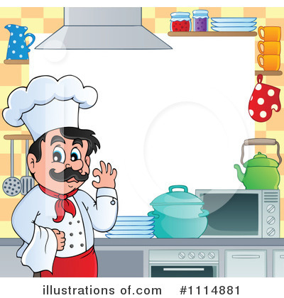 Royalty-Free (RF) Chef Clipart Illustration by visekart - Stock Sample #1114881