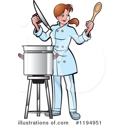 Royalty-Free (RF) Chef Clipart Illustration by Lal Perera - Stock Sample #1194951
