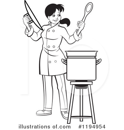 Royalty-Free (RF) Chef Clipart Illustration by Lal Perera - Stock Sample #1194954