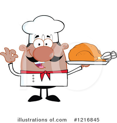 Roasted Turkey Clipart #1216845 by Hit Toon