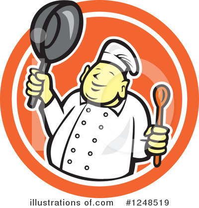 Royalty-Free (RF) Chef Clipart Illustration by patrimonio - Stock Sample #1248519