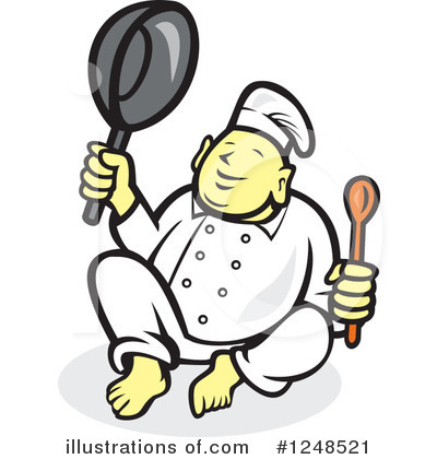 Royalty-Free (RF) Chef Clipart Illustration by patrimonio - Stock Sample #1248521