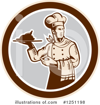 Royalty-Free (RF) Chef Clipart Illustration by patrimonio - Stock Sample #1251198
