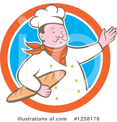 Royalty-Free (RF) Chef Clipart Illustration by patrimonio - Stock Sample #1258178