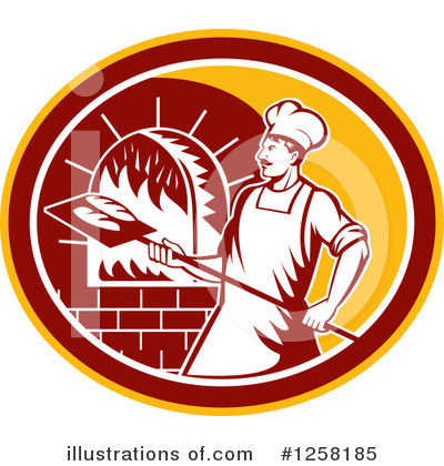 Royalty-Free (RF) Chef Clipart Illustration by patrimonio - Stock Sample #1258185