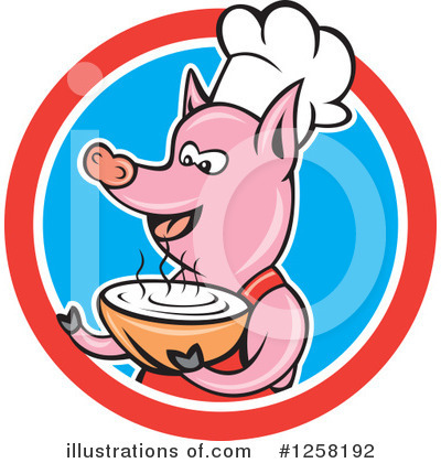 Pig Chef Clipart #1258192 by patrimonio