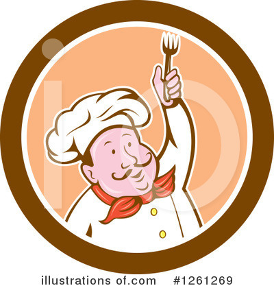 Royalty-Free (RF) Chef Clipart Illustration by patrimonio - Stock Sample #1261269