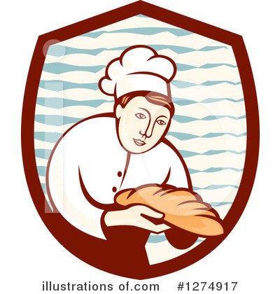 Royalty-Free (RF) Chef Clipart Illustration by patrimonio - Stock Sample #1274917