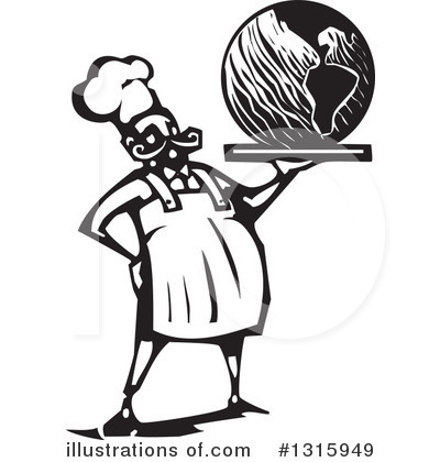 Royalty-Free (RF) Chef Clipart Illustration by xunantunich - Stock Sample #1315949