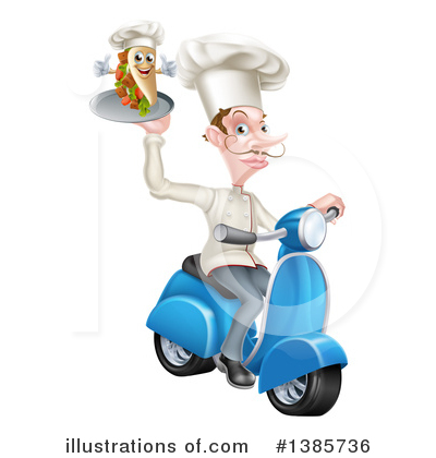 Souvlaki Kebab Clipart #1385736 by AtStockIllustration
