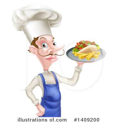 Souvlaki Kebab Clipart #1409200 by AtStockIllustration