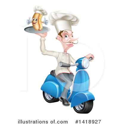 Royalty-Free (RF) Chef Clipart Illustration by AtStockIllustration - Stock Sample #1418927