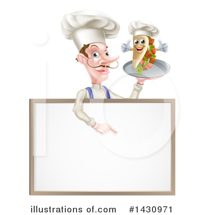 Souvlaki Kebab Clipart #1430971 by AtStockIllustration