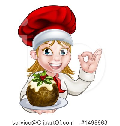 Christmas Pudding Clipart #1498963 by AtStockIllustration