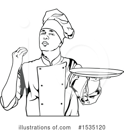 Royalty-Free (RF) Chef Clipart Illustration by dero - Stock Sample #1535120