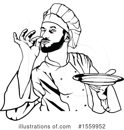 Royalty-Free (RF) Chef Clipart Illustration by dero - Stock Sample #1559952