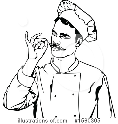 Royalty-Free (RF) Chef Clipart Illustration by dero - Stock Sample #1560305