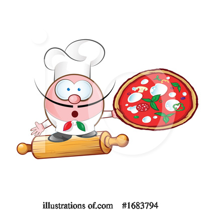Royalty-Free (RF) Chef Clipart Illustration by Domenico Condello - Stock Sample #1683794