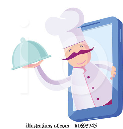 Royalty-Free (RF) Chef Clipart Illustration by Domenico Condello - Stock Sample #1693745