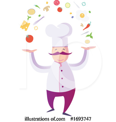 Royalty-Free (RF) Chef Clipart Illustration by Domenico Condello - Stock Sample #1693747