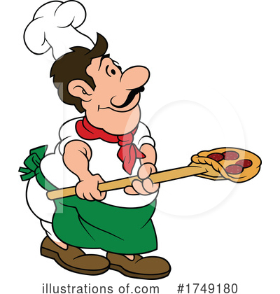 Pizza Chef Clipart #1749180 by dero