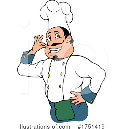 Royalty-Free (RF) Chef Clipart Illustration by dero - Stock Sample #1751419