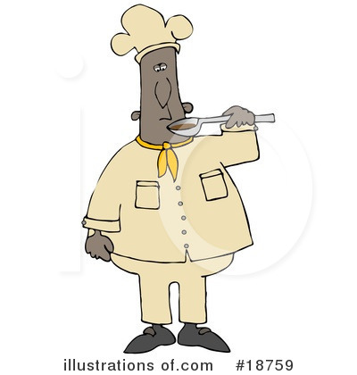 Royalty-Free (RF) Chef Clipart Illustration by djart - Stock Sample #18759