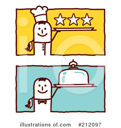 Royalty-Free (RF) Chef Clipart Illustration by NL shop - Stock Sample #212097